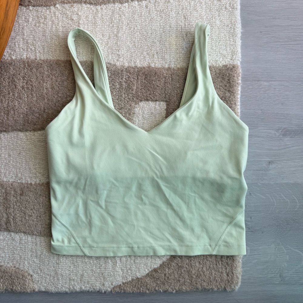 Mint Green V-Neck Tank Top